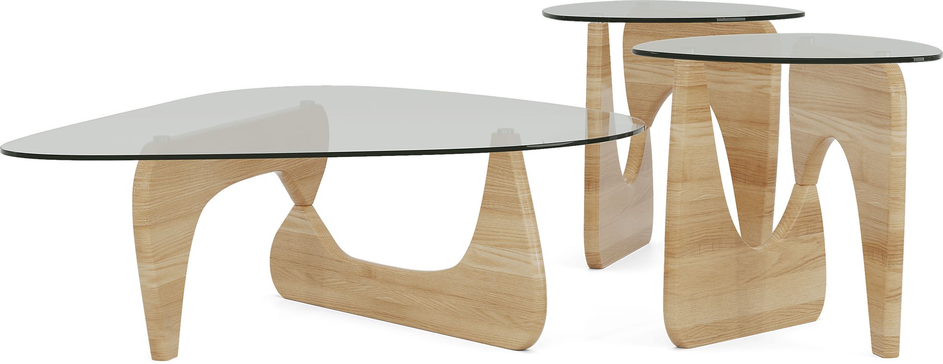 Candela Natural 3 Pc Table Set - Image 1