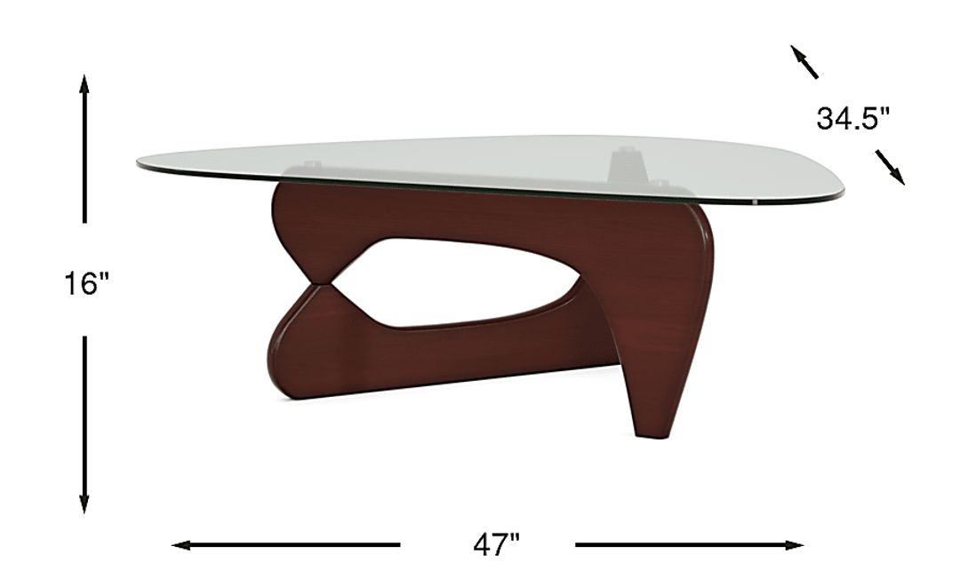 Candela Merlot Cocktail Table