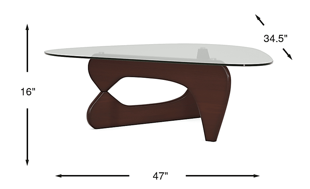 Candela Merlot Cocktail Table