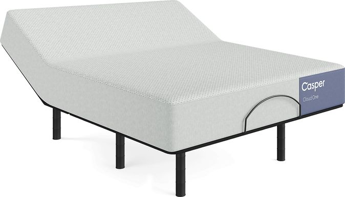 Casper Cloud One Queen Mattress with Head Up Only Base
