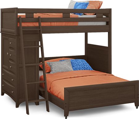 Ivy League 2.0 Walnut Twin/Full Loft with Chest