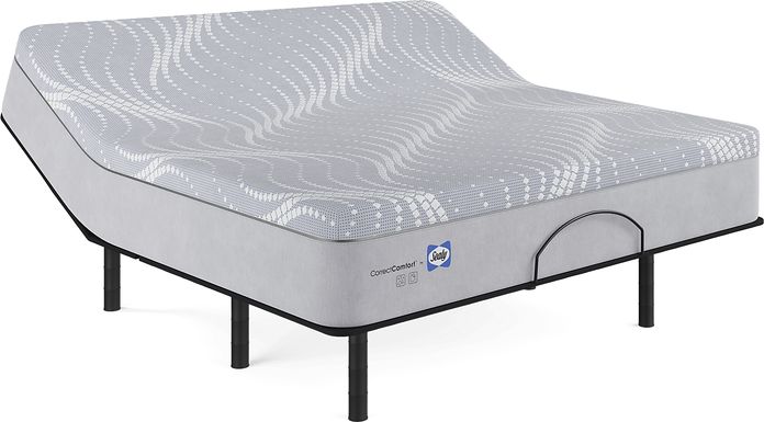 Sealy Correct Comfort Bradford Hill King Mattress with Head Up Only Base