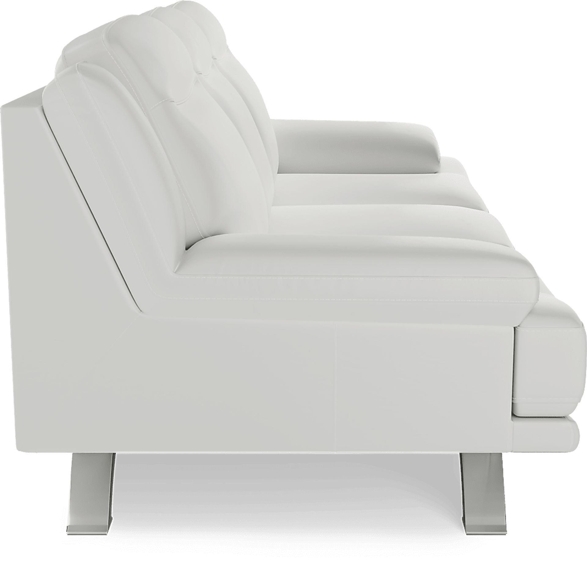 Zamora White Leather Sofa Rooms to Go