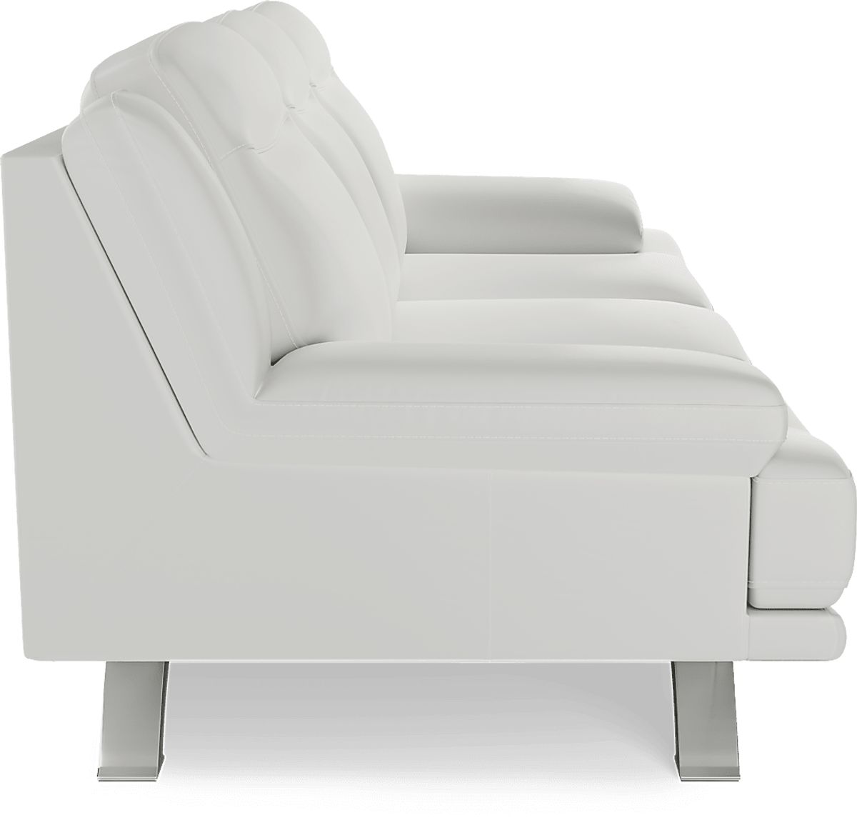 Zamora White Leather Sofa Rooms to Go