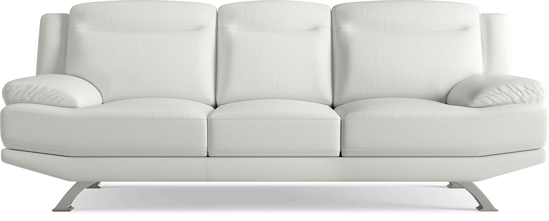 Zamora White Leather Sofa Rooms to Go