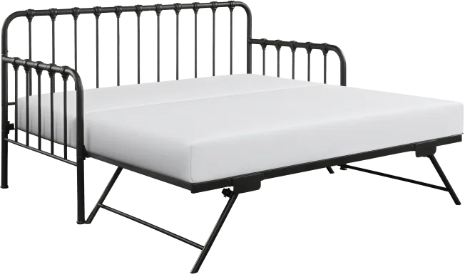 Betlin Black Daybed with Lift Up Trundle