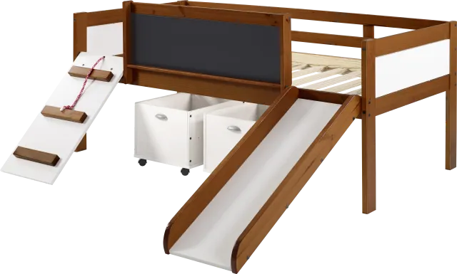 Kids Algonac Brown Twin Loft Bed