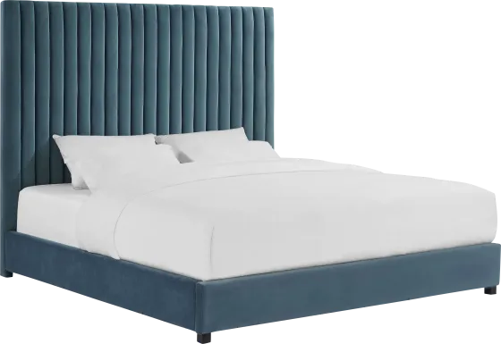 Beechbank Blue King Bed
